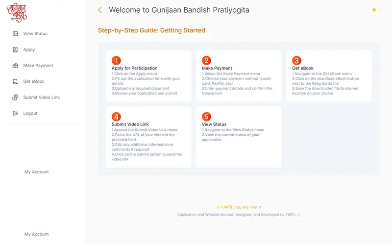 Applicant Welcome to Gunijaan Bandish Pratiyogita Gunijaan